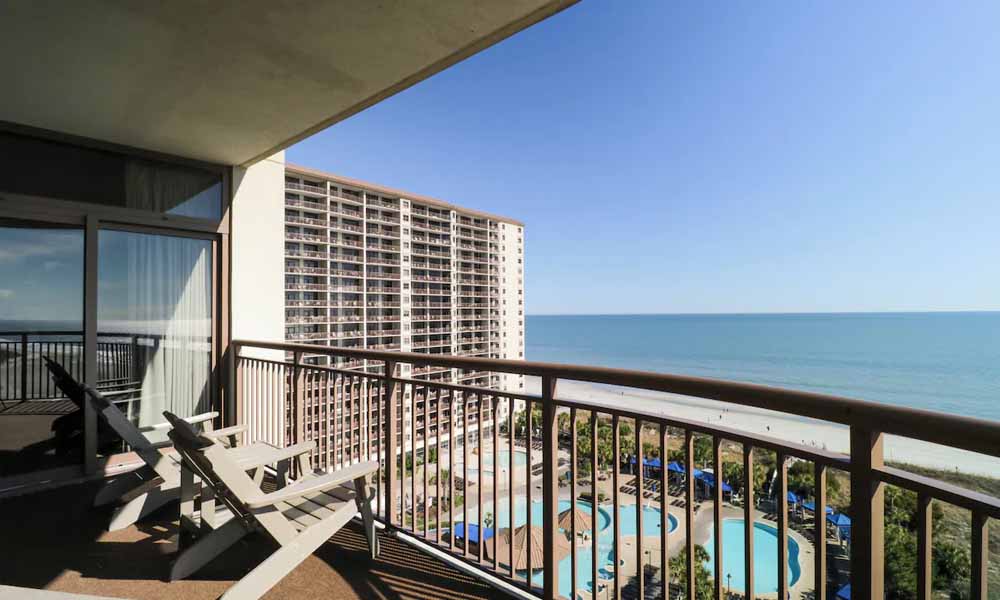 north-myrtle beach oceanfront hotels with balconies