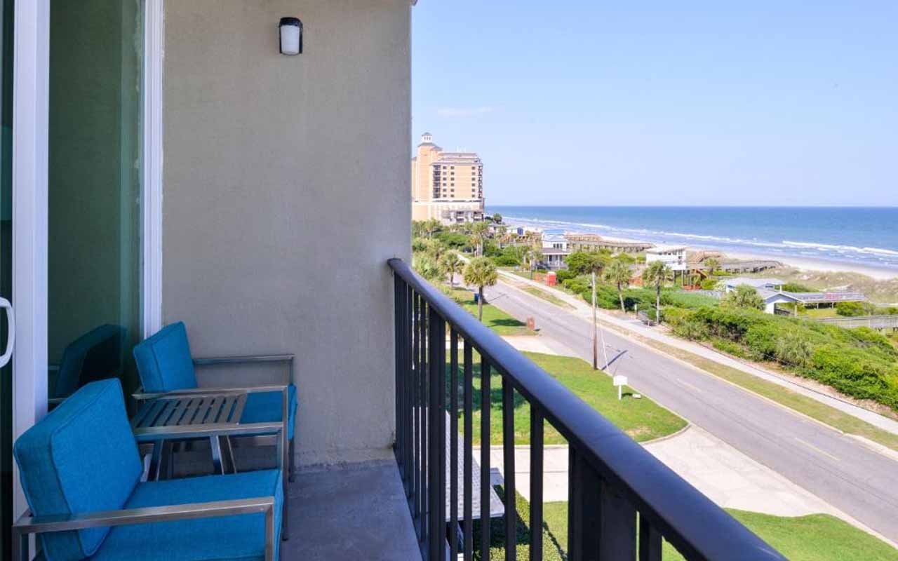 myrtle-beach oceanfront hotel with balcony