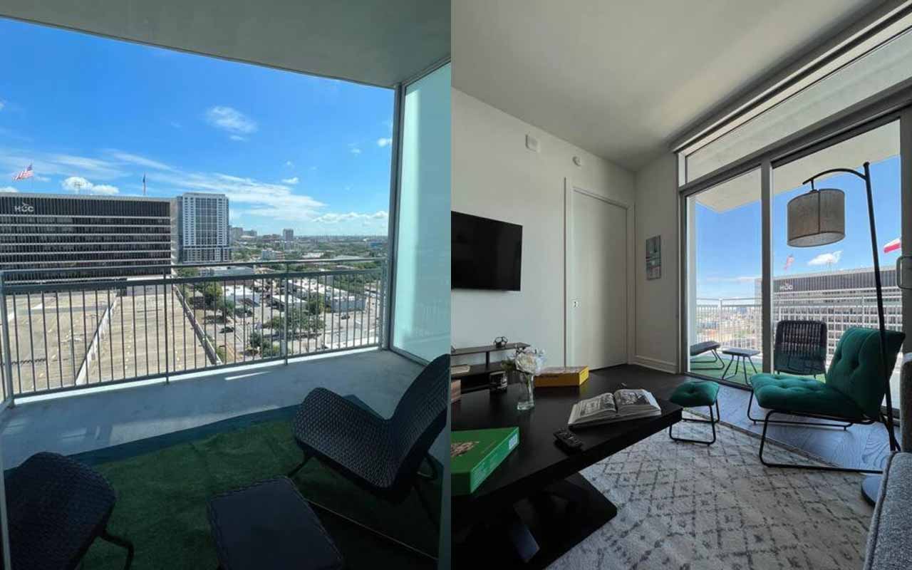 Houston-Hotel with Balcony