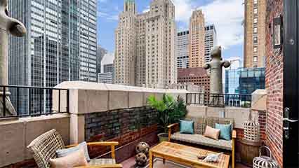 nyc hotels with balcony