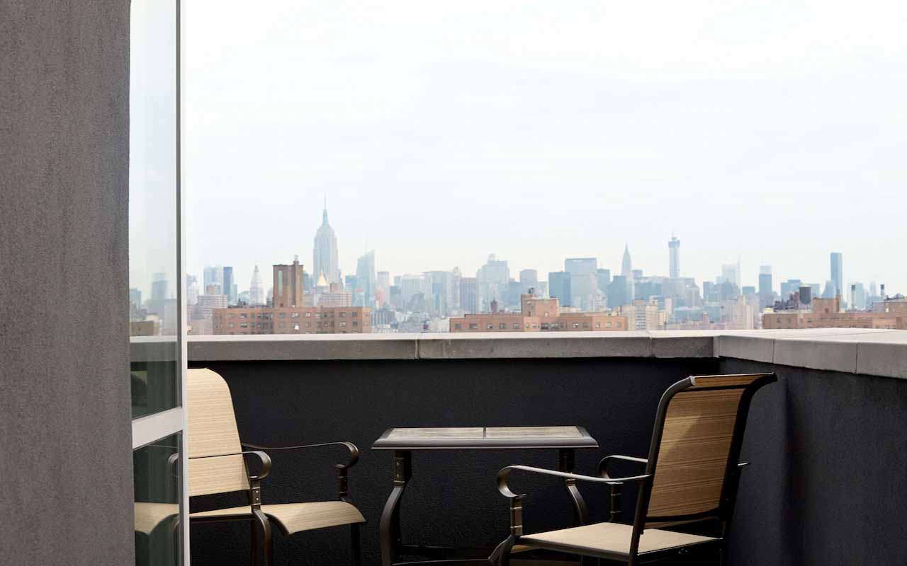 hotels-downtown brooklyn with balcony