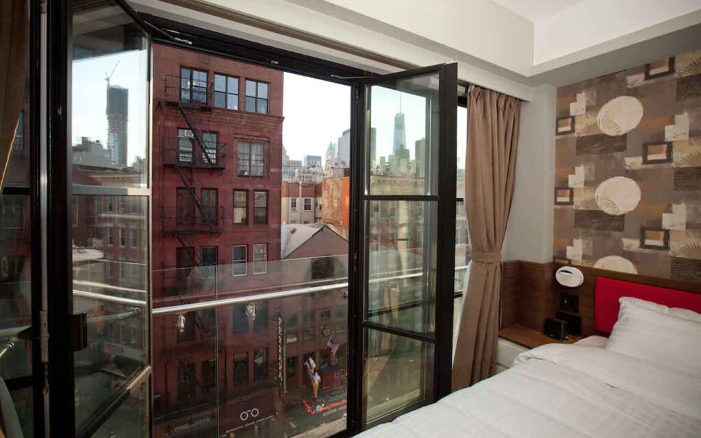 nyc hotel with-balcony
